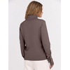 image:imageANRABESS Turtleneck Sweaters for Women Long Sleeve Dressy Casual Soft Knitted Button Pullover Tops 2026 Fall Winter ClothesNutmeg
