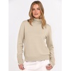 image:imageANRABESS Turtleneck Sweaters for Women Long Sleeve Dressy Casual Soft Knitted Button Pullover Tops 2026 Fall Winter ClothesParchment