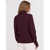 image:imageANRABESS Turtleneck Sweaters for Women Long Sleeve Dressy Casual Soft Knitted Button Pullover Tops 2026 Fall Winter ClothesWine Red