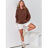 image:imageANRABESS Women Hoodies Oversized Fleece Long Sleeve Comfy Casual Basic Pullover Sweatshirts 2026 Fall Outfits Y2K ClothesBrown