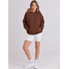 image:imageANRABESS Women Hoodies Oversized Fleece Long Sleeve Comfy Casual Basic Pullover Sweatshirts 2026 Fall Outfits Y2K ClothesBrown