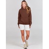 image:imageANRABESS Women Hoodies Oversized Fleece Long Sleeve Comfy Casual Basic Pullover Sweatshirts 2026 Fall Outfits Y2K ClothesBrown