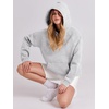 image:imageANRABESS Women Hoodies Oversized Fleece Long Sleeve Comfy Casual Basic Pullover Sweatshirts 2026 Fall Outfits Y2K ClothesGray