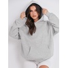 image:imageANRABESS Women Hoodies Oversized Fleece Long Sleeve Comfy Casual Basic Pullover Sweatshirts 2026 Fall Outfits Y2K ClothesLight Grey