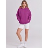 image:imageANRABESS Women Hoodies Oversized Fleece Long Sleeve Comfy Casual Basic Pullover Sweatshirts 2026 Fall Outfits Y2K ClothesPurple