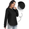 image:imageANRABESS Women Long Sleeve Quilted Pattern Sweatshirt  Lightweight Fleece Hoodie Loose Fit Crewneck Diamond Pullover TopsSoft Casual for DailySchoolOfficeFall amp WinterBlack