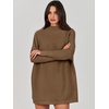 image:imageANRABESS Women Oversized Casual Loose Turtleneck Long Sleeve Slouchy Baggy Knit Tunic Sweaters Pullover 2026 Fall OutfitsCoffee