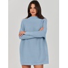 image:imageANRABESS Women Oversized Casual Loose Turtleneck Long Sleeve Slouchy Baggy Knit Tunic Sweaters Pullover 2026 Fall OutfitsGray Blue