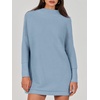 image:imageANRABESS Women Oversized Casual Loose Turtleneck Long Sleeve Slouchy Baggy Knit Tunic Sweaters Pullover 2026 Fall OutfitsGray Blue