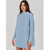 image:imageANRABESS Women Oversized Casual Loose Turtleneck Long Sleeve Slouchy Baggy Knit Tunic Sweaters Pullover 2026 Fall OutfitsGray Blue