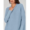 image:imageANRABESS Women Oversized Casual Loose Turtleneck Long Sleeve Slouchy Baggy Knit Tunic Sweaters Pullover 2026 Fall OutfitsGray Blue