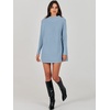 image:imageANRABESS Women Oversized Casual Loose Turtleneck Long Sleeve Slouchy Baggy Knit Tunic Sweaters Pullover 2026 Fall OutfitsGray Blue