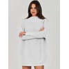 image:imageANRABESS Women Oversized Casual Loose Turtleneck Long Sleeve Slouchy Baggy Knit Tunic Sweaters Pullover 2026 Fall OutfitsGrey