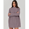 image:imageANRABESS Women Oversized Casual Loose Turtleneck Long Sleeve Slouchy Baggy Knit Tunic Sweaters Pullover 2026 Fall OutfitsPurple