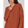 image:imageANRABESS Women Oversized Casual Loose Turtleneck Long Sleeve Slouchy Baggy Knit Tunic Sweaters Pullover 2026 Fall OutfitsRust