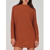 image:imageANRABESS Women Oversized Casual Loose Turtleneck Long Sleeve Slouchy Baggy Knit Tunic Sweaters Pullover 2026 Fall OutfitsRust