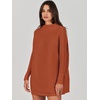 image:imageANRABESS Women Oversized Casual Loose Turtleneck Long Sleeve Slouchy Baggy Knit Tunic Sweaters Pullover 2026 Fall OutfitsRust