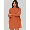 image:imageANRABESS Women Oversized Casual Loose Turtleneck Long Sleeve Slouchy Baggy Knit Tunic Sweaters Pullover 2026 Fall OutfitsRust Orange