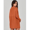 image:imageANRABESS Women Oversized Casual Loose Turtleneck Long Sleeve Slouchy Baggy Knit Tunic Sweaters Pullover 2026 Fall OutfitsRust Orange