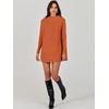 image:imageANRABESS Women Oversized Casual Loose Turtleneck Long Sleeve Slouchy Baggy Knit Tunic Sweaters Pullover 2026 Fall OutfitsRust Orange