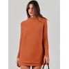 image:imageANRABESS Women Oversized Casual Loose Turtleneck Long Sleeve Slouchy Baggy Knit Tunic Sweaters Pullover 2026 Fall OutfitsRust Orange
