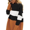 image:imageANRABESS Women Oversized Casual Loose Turtleneck Long Sleeve Slouchy Baggy Knit Tunic Sweaters Pullover 2026 Fall OutfitsStripe Orange