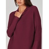 image:imageANRABESS Women Oversized Casual Loose Turtleneck Long Sleeve Slouchy Baggy Knit Tunic Sweaters Pullover 2026 Fall OutfitsWine Red