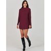 image:imageANRABESS Women Oversized Casual Loose Turtleneck Long Sleeve Slouchy Baggy Knit Tunic Sweaters Pullover 2026 Fall OutfitsWine Red