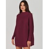 image:imageANRABESS Women Oversized Casual Loose Turtleneck Long Sleeve Slouchy Baggy Knit Tunic Sweaters Pullover 2026 Fall OutfitsWine Red