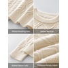 image:imageANRABESS Women Oversized Chunky Cable Knitted Vintage Sweater 2026 Fall Winter OutfitsBeige