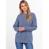 image:imageANRABESS Women Oversized Chunky Cable Knitted Vintage Sweater 2026 Fall Winter OutfitsBlue