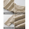 image:imageANRABESS Women Oversized Chunky Cable Knitted Vintage Sweater 2026 Fall Winter OutfitsKhaki