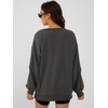 image:imageANRABESS Women Oversized Long Sleeve Sweatshirts Crewneck Side Slit Loose Teen Girl Pullover Top 2026 Fall Y2K Trendy OutfitsDeep Gray