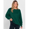 image:imageANRABESS Women Oversized Long Sleeve Sweatshirts Crewneck Side Slit Loose Teen Girl Pullover Top 2026 Fall Y2K Trendy OutfitsDeep Green