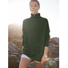 image:imageANRABESS Women Quarter Zip Oversized Casual Loose Rib Knit Cozy Pullover Sweaters Top 2026 Fall Fashion Outfits ClothesArmy Green