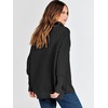 image:imageANRABESS Women Quarter Zip Oversized Casual Loose Rib Knit Cozy Pullover Sweaters Top 2026 Fall Fashion Outfits ClothesBlack