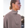 image:imageANRABESS Women Quarter Zip Oversized Casual Loose Rib Knit Cozy Pullover Sweaters Top 2026 Fall Fashion Outfits ClothesBrown