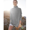 image:imageANRABESS Women Quarter Zip Oversized Casual Loose Rib Knit Cozy Pullover Sweaters Top 2026 Fall Fashion Outfits ClothesDark Grey