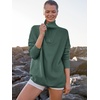 image:imageANRABESS Women Quarter Zip Oversized Casual Loose Rib Knit Cozy Pullover Sweaters Top 2026 Fall Fashion Outfits ClothesGreen