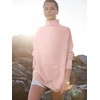 image:imageANRABESS Women Quarter Zip Oversized Casual Loose Rib Knit Cozy Pullover Sweaters Top 2026 Fall Fashion Outfits ClothesPink