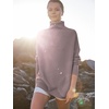 image:imageANRABESS Women Quarter Zip Oversized Casual Loose Rib Knit Cozy Pullover Sweaters Top 2026 Fall Fashion Outfits ClothesPink Apricot
