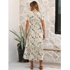 image:imageANRABESS Women Summer Casual Short Sleeve Maxi Dresses A Line Flowy T Shirt Dress 2026 Beach Vacation Sundress with PocketsDitsy Floral White