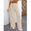 image:imageANRABESS Women Two Piece Outfits Sweater Sets Lounge Waffle Knit Pullover Matching Wide Leg Pants Tracksuit 2026 Fall FashionApricot