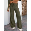 image:imageANRABESS Women Two Piece Outfits Sweater Sets Lounge Waffle Knit Pullover Matching Wide Leg Pants Tracksuit 2026 Fall FashionArmy Green