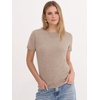 image:imageANRABESS Womens 100 Wool Sweater Office Work Sweaters Soft Lightweight for Summer Spring Short Sleeve Business Casual TopKhaki