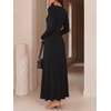 image:imageANRABESS Womens Bodycon Scoop Neck Long Sleeve Maxi Dress  Soft Brushed Lined Stretch KnitSlim Fit Loungewear Night Out Party DressesCasual Elegant StyleSpring Fall Winter WearBlack