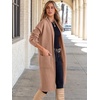image:imageANRABESS Womens Cardigan Long Sweater Oversized Open Front Knit Coatigan Duster Coat 2026 Trendy Fall Outfits OuterwearLight Camel