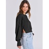 image:imageANRABESS Womens Cropped Sweatshirts Oversized Crewneck Long Sleeve Tops 2026 Spring Winter Loose Pullover Teen Girls ClothesBlack