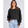 image:imageANRABESS Womens Cropped Sweatshirts Oversized Crewneck Long Sleeve Tops 2026 Spring Winter Loose Pullover Teen Girls ClothesBlack