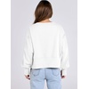 image:imageANRABESS Womens Cropped Sweatshirts Oversized Crewneck Long Sleeve Tops 2026 Spring Winter Loose Pullover Teen Girls ClothesWhite
